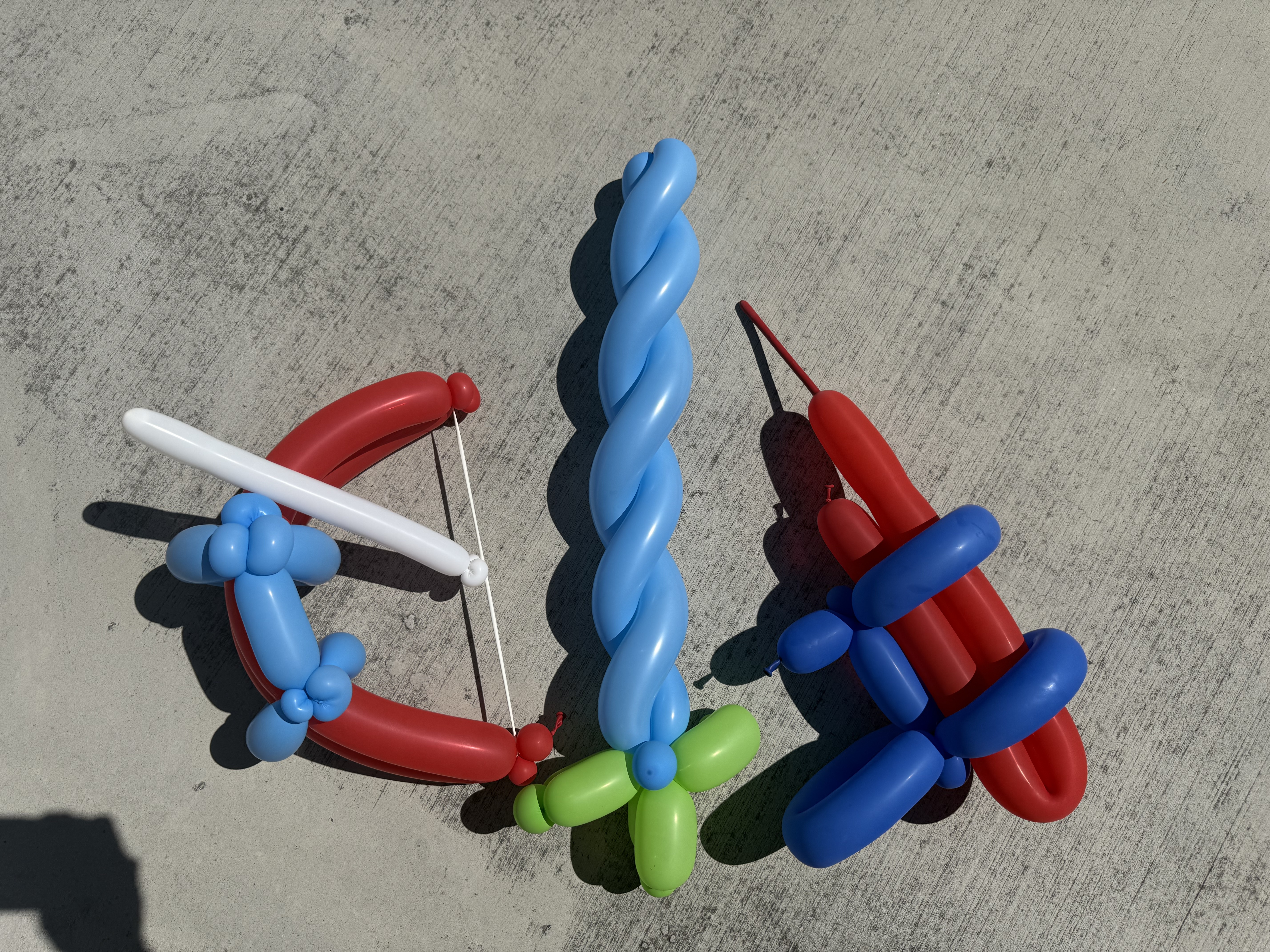 Balloon superheroes for kids party